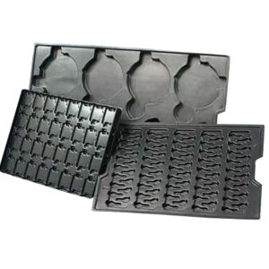 schwarze antistatische Blisterschale leitfähige Kunststoffschalen