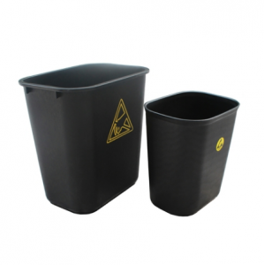 Recycling 15l Schwarze Runde ESD Kunststoffabfälle für den Außenbereich
